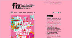 Desktop Screenshot of fizfestival.com