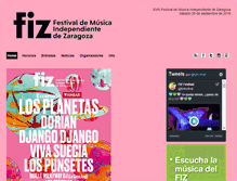 Tablet Screenshot of fizfestival.com